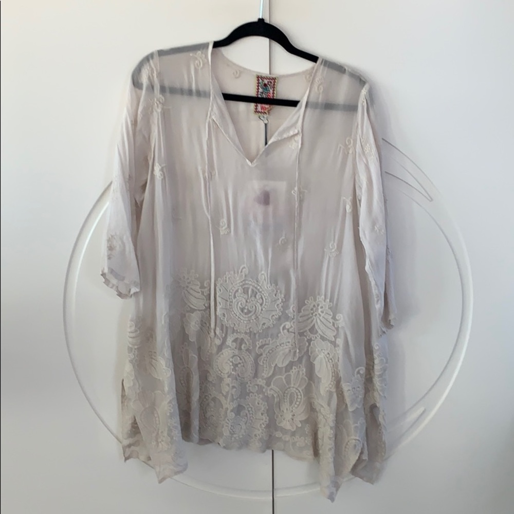 Johnny Was Paisley Flair blouse size S